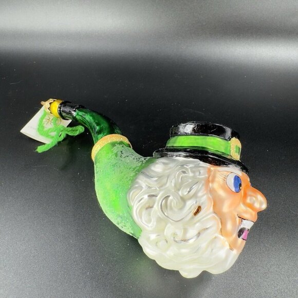 Christopher Radko Lucky Ornament Leprechaun Irish St Patricks W Sticker - Picture 9 of 15
